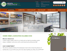 Tablet Screenshot of hiddencreeklandscaping.com